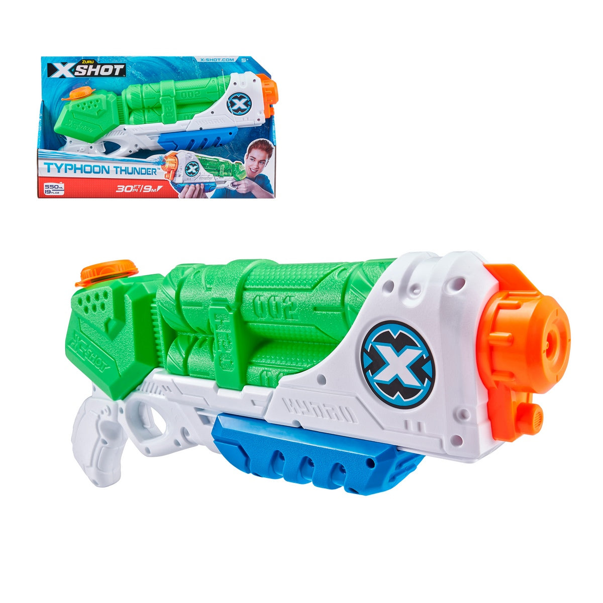 Lanza Agua De 550Ml Typhoon Thunder X-Shot